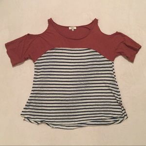 Cold Shoulder Boutique Top